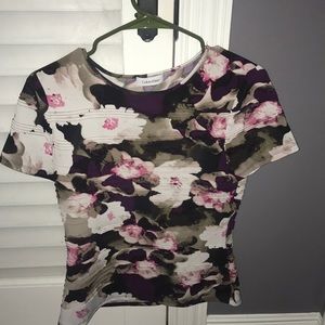 Floral short sleeved shirt